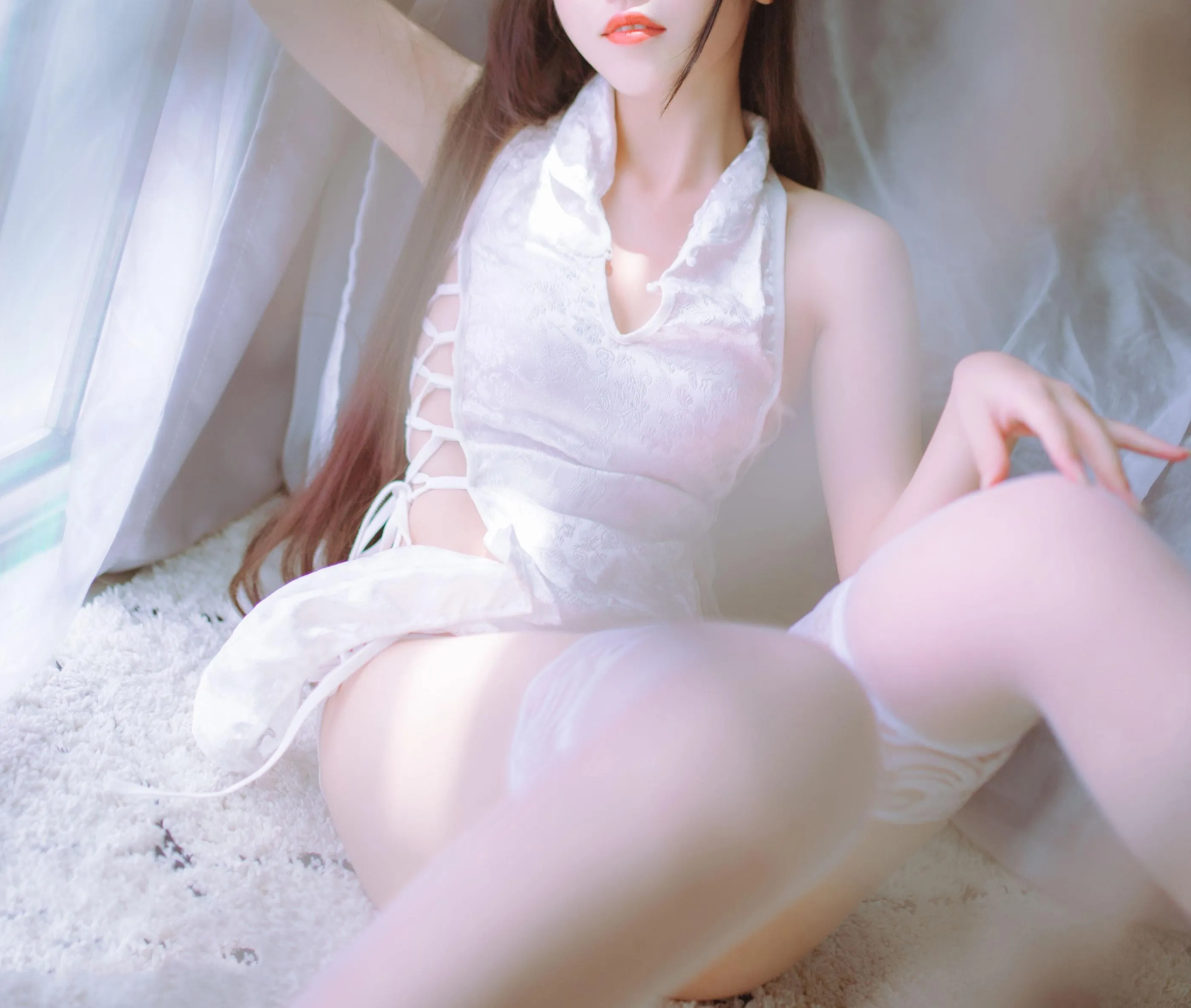 抖娘-利世 – NO.27 黑白旗袍双子 [41P]插图2